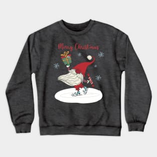 Happy santa skating Crewneck Sweatshirt